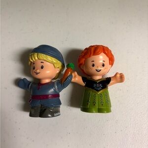 Fisher Price Little People Anna & Kristoff from Frozen Disney Figurine Toy Lot